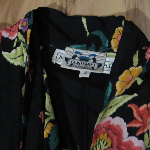 Vintage 80s Norma Kamali Dress Does 1920s Or 1930s Garden Party Dress S - Picture 12 of 15